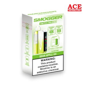 SMOGGER SWITCH PRO 40000 PUFFS DISPOSABLE KIT 5CT BOX - SOUR APPLE ICE