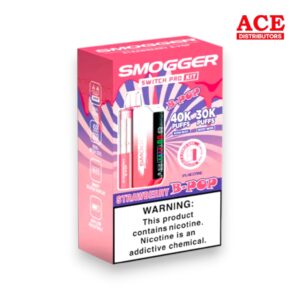 SMOGGER SWITCH PRO 40000 PUFFS DISPOSABLE KIT 5CT BOX - STRAWBERRY B-POP