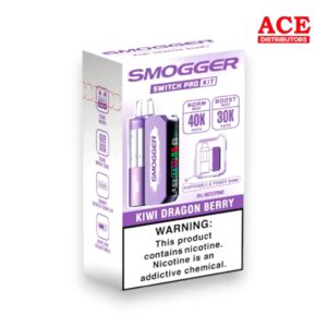 SMOGGER SWITCH PRO 40000 PUFFS DISPOSABLE KIT 5CT BOX - KIWI DRAGON BERRY