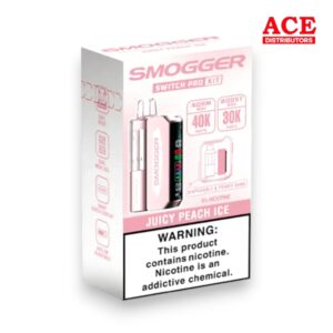 SMOGGER SWITCH PRO 40000 PUFFS DISPOSABLE KIT 5CT BOX - JUICY PEACH ICE