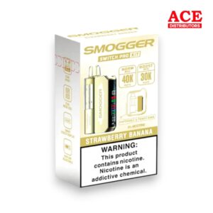 SMOGGER SWITCH PRO 40000 PUFFS DISPOSABLE KIT 5CT BOX - STRAWBERRY BANANA
