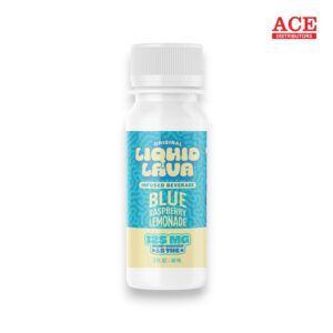 LIQUID LAVA 125MG D9+THC SHOTS 2OZ 6CT BLUE RASPBERRY LEMONADE