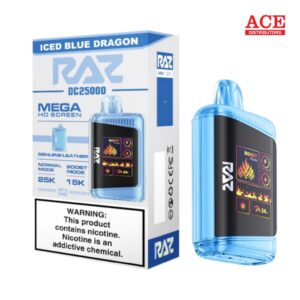 RAZ LTX 25000 PUFFS DISPOSABLE 5CT BOX -ICED BLUE DRAGON