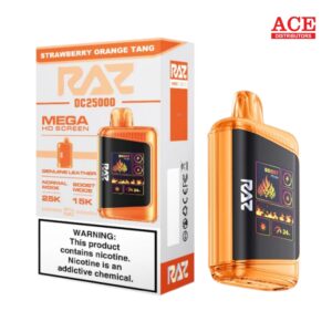 RAZ LTX 25000 PUFFS DISPOSABLE 5CT BOX -STRAWBERRY ORANGE TANG
