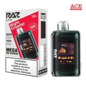 RAZ LTX 25000 PUFFS DISPOSABLE 5CT BOX -NIGHT CRAWLER