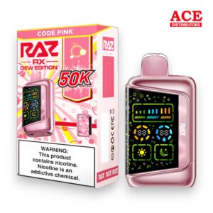 RAZ RX DEW ED. 50000 PUFFS DISPOSABLE 5CT BOX -CODE PINK