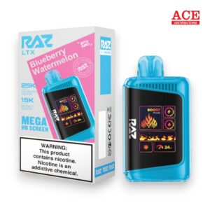 RAZ LTX 25000 PUFFS DISPOSABLE 5CT BOX -BLUEBERRY WATERMELON