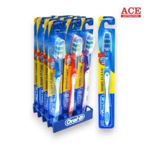 ORAL-B SHINY CLEAN TOOTHBRUSH 12CT