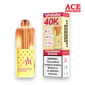 WHATABAR 40K PUFF DISPOSABLE 5CT - STRAWBERRY BANANA