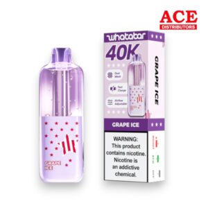 WHATABAR 40K PUFF DISPOSABLE 5CT - GRAPE ICE