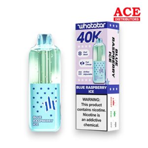 WHATABAR 40K PUFF DISPOSABLE 5CT - BLUE RASPBERRY ICE