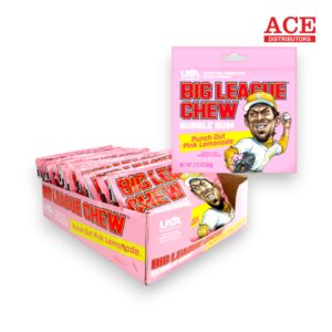BIG LEAGUE CHEW PUNCH OUT PINK LEMONADE 2.12OZ 12CT