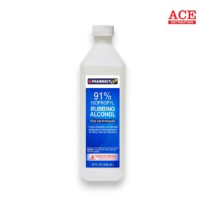 PHARMACY RUBBING ALCOHOL ETHYL 91% 12OZ