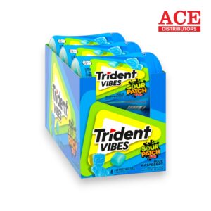 TRIDENT VIBE 6CT SOUR PATCH KIDS 40PCS COTTON CANDY