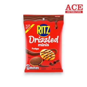 PEG RITZ DRIZZLED MINIS FUDGE CRACKERS 4OZ
