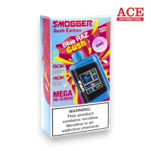 SMOGGER SMG50000 PUFFS DISPOSABLE 5CT -BLUE RAZ GUSH