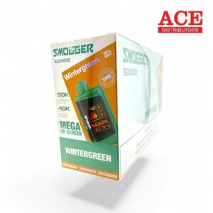 SMOGGER SMG50000 PUFFS DISPOSABLE 5CT -WINTERGREEN