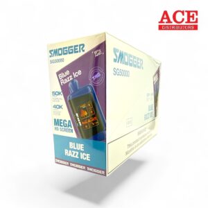 SMOGGER SMG50000 PUFFS DISPOSABLE 5CT -BLUE RAZZ ICE
