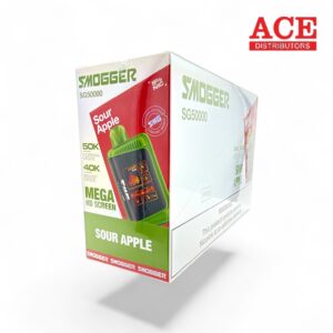 SMOGGER SMG50000 PUFFS DISPOSABLE 5CT -SOUR APPLE