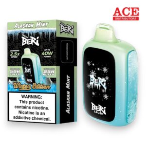 BERI CRUSH 50000PUFF DISPOSABLE 5CT BOX - ALASKAN MINT