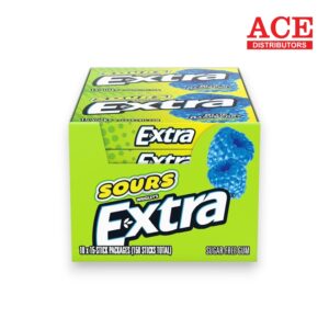 EXTRA SOURS 10CT BLUE RASPBERRY SLIMPACK