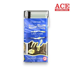 MELLOW FELLOW ONE HITTER 3.5GM THCP FLOWER CONTAINERS 6CT BOX - LAVA CAKE