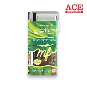 MELLOW FELLOW ONE HITTER 3.5GM THCP FLOWER CONTAINERS 6CT BOX - LEMON SWEET SKUNK