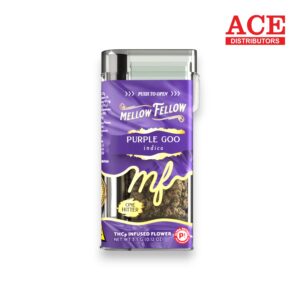 MELLOW FELLOW ONE HITTER 3.5GM THCP FLOWER CONTAINERS 6CT BOX - PURPLE GOO