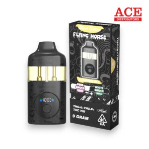 FLYING HORSE BLACK EDITION 9GM THC-P DISPOSABLE 5CT -PINK SAUCE/WHITE SAUCE