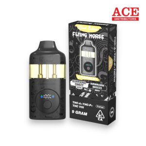 FLYING HORSE BLACK EDITION 9GM THC-P DISPOSABLE 5CT -DIAMOND SWEET/HAWAIIAN BREEZE