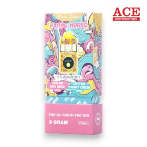 FLYING HORSE STONER BLEND 9GM THC-P DISPOSABLE 5CT -SUGAR GAS RUSH/COTTON CANDY CRUSH