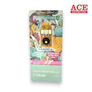 FLYING HORSE STONER BLEND 9GM THC-P DISPOSABLE 5CT -ZKITTLEZ HAZE/BLUEBERRY BLISS OUT
