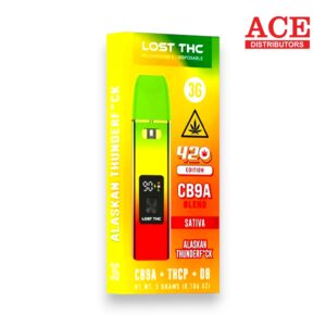 LOST THC 420 CB9A 3GM THCP DISPOSABLE 5CT -ALASKAN THUNDERF*CK SATIVA