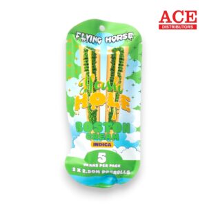 FLYING HORSE HASH HOLE 2.5GM PREROLL 2PK/5CT -BOSTON CREAM INDICA