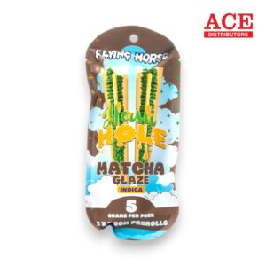 FLYING HORSE HASH HOLE 2.5GM PREROLL 2PK/5CT -MATCHA GLAZE INDICA