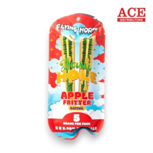 FLYING HORSE HASH HOLE 2.5GM PREROLL 2PK/5CT -APPLE FRITTER SATIVA