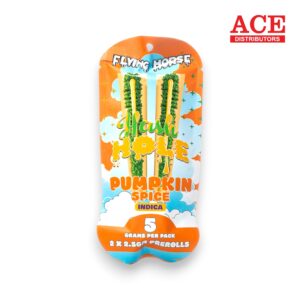FLYING HORSE HASH HOLE 2.5GM PREROLL 2PK/5CT -PUMPKIN SPICE INDICA