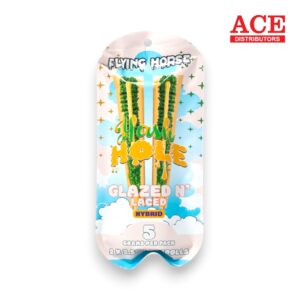 FLYING HORSE HASH HOLE 2.5GM PREROLL 2PK/5CT -GLAZED N LACED HYBRID