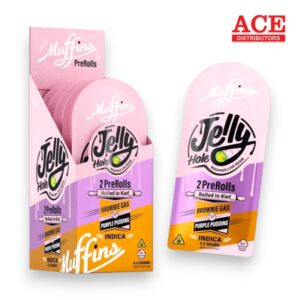 MUFFINS JELLY HOLE 4.2GM PREROLL 2PK/10CT -BROWNIE GAS/PURPLE PUDDING INDICA