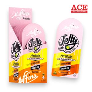 MUFFINS JELLY HOLE 4.2GM PREROLL 2PK/10CT -CITRUS BEAM/GOLDEN O'S SATIVA