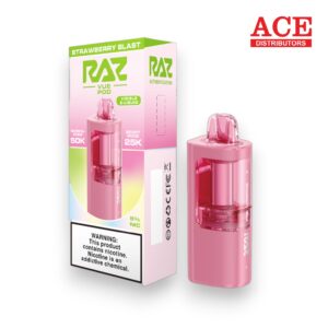 RAZ VUE 50000 PUFFS DISPOSABLE POD 5CT BOX -STRAWBERRY BLAST