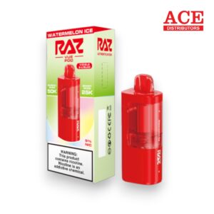 RAZ VUE 50000 PUFFS DISPOSABLE POD 5CT BOX -WATERMELON ICE