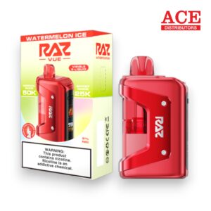 RAZ VUE 50000 PUFFS DISPOSABLE KIT 5CT BOX -WATERMELON ICE