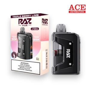 RAZ VUE 50000 PUFFS DISPOSABLE KIT 5CT BOX -TRIPLE BERRY LIME
