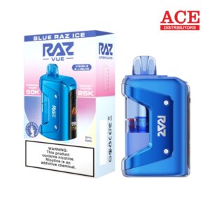 RAZ VUE 50000 PUFFS DISPOSABLE KIT 5CT BOX -BLUE RAZ ICE