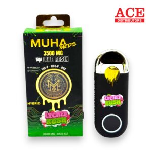 MUHA MEDS 3500MG THC-P LIVE RESIN DISPOSABLE 5CT -LYCHEE KUSH HYBRID
