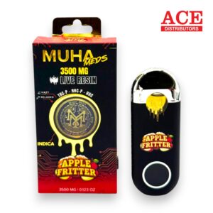 MUHA MEDS 3500MG THC-P LIVE RESIN DISPOSABLE 5CT -APPLE FRITTER INDICA
