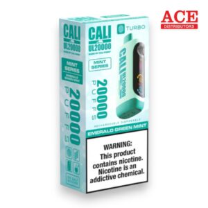 CALI MINT SERIES UL20000 DISPOSABLE 6CT -EMERALD GREEN MINT
