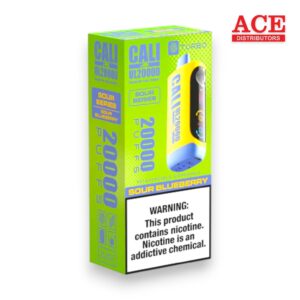 CALI SOUR SERIES UL20000 PUFF DISPOSABLE 5% 6CT -SOUR BLUEBERRY