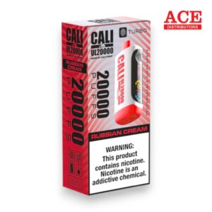CALI UL20000 PUFF DISPOSABLE 5% 6CT -RUSSIAN CREAM